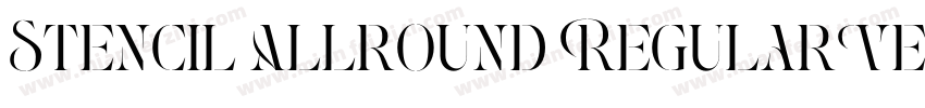 Stencil Allround RegularVersion 10字体转换